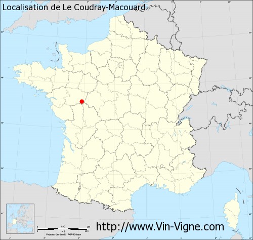 Carte de Le Coudray-Macouard